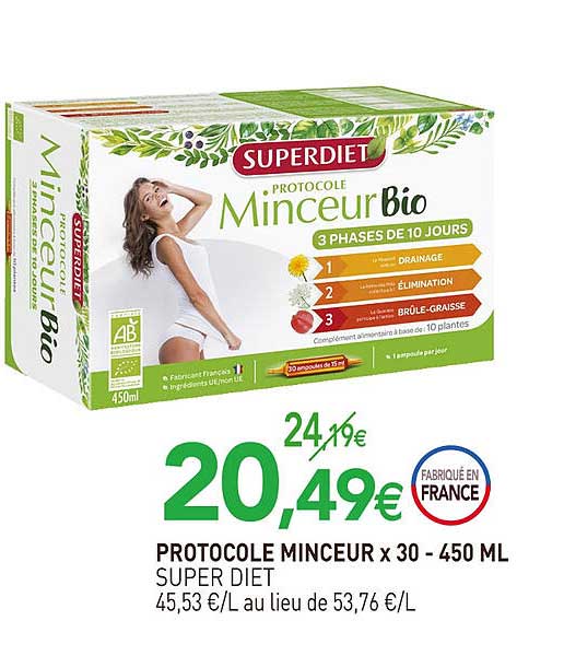 protocole minceur x30 super diet