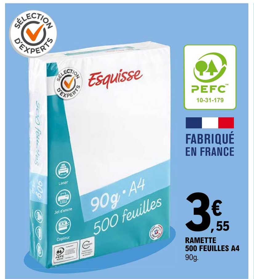 Ramette 500 Feuilles A4