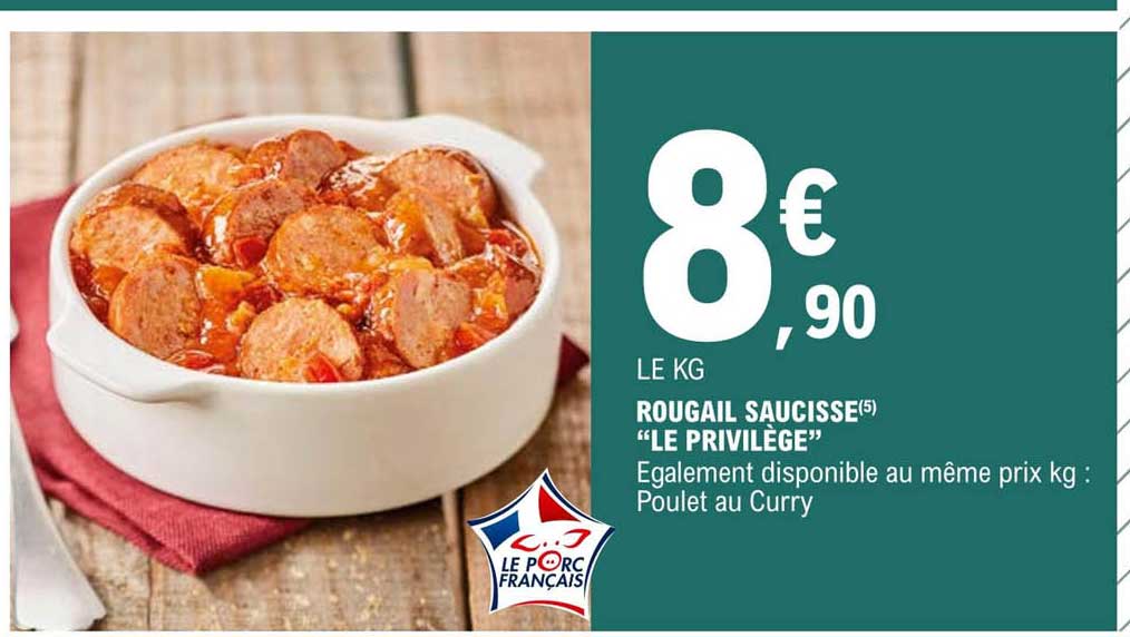 rougail saucisse "le privilège"