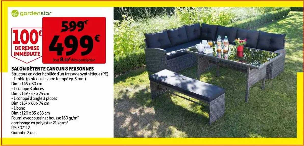 salon détente cancun 8 personnes