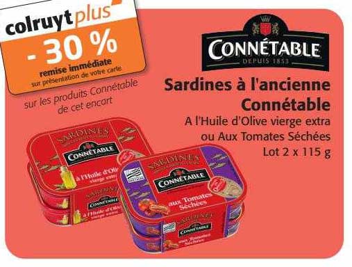 Sardines à L'ancienne Connétable