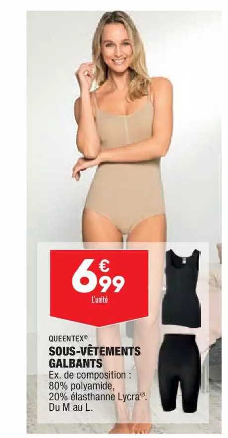 Sous-vêtements Galbants Queentex