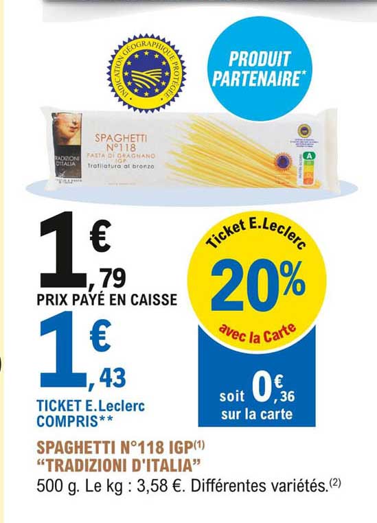 spaghetti n°118 igp "tradizioni d'italia"