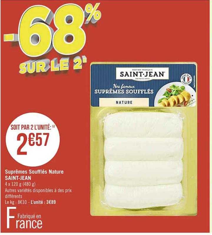suprêmes soufflés nature saint-jean