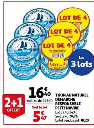 Thon Au Naturel Démarche Responsable Petit Navire