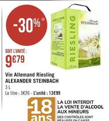 vin allemand riesling alexander steinbach