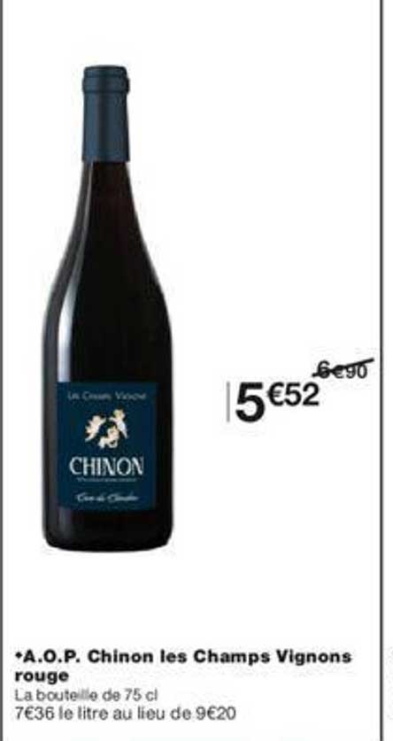 a.o.p. chinon les champs vignons rouge