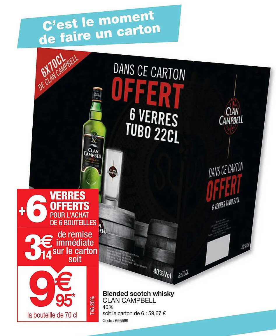 blended scotch whisky clan campbell