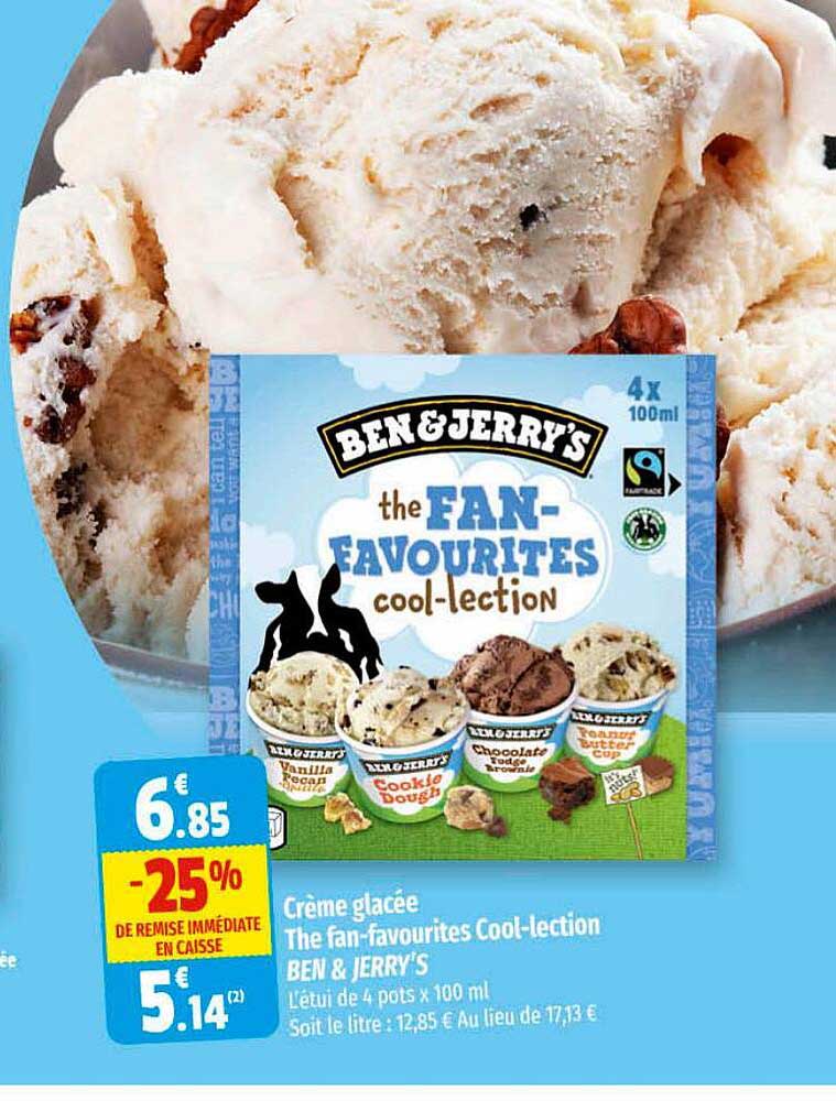 crème galcée the fan-favourites cool-lection ben & jerry's