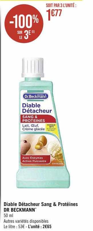 diable détacheur sang & protéines dr beckmann