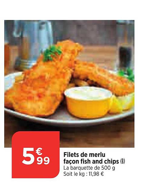 filets de merlu façon fish and chips