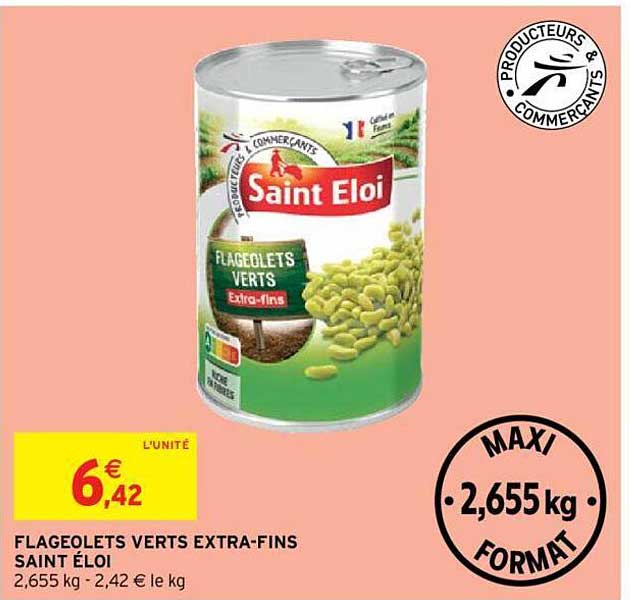 flageolets vertes extra-fins saint éloi