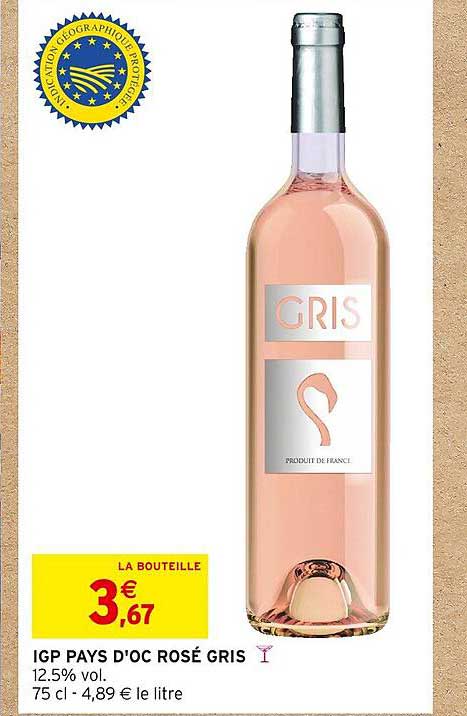 Igp Pays D'oc Rosé Gris