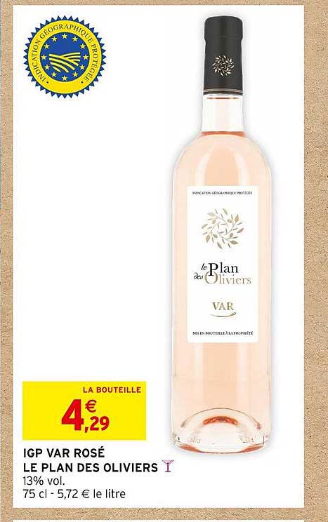 igp var rosé le plan des oliviers
