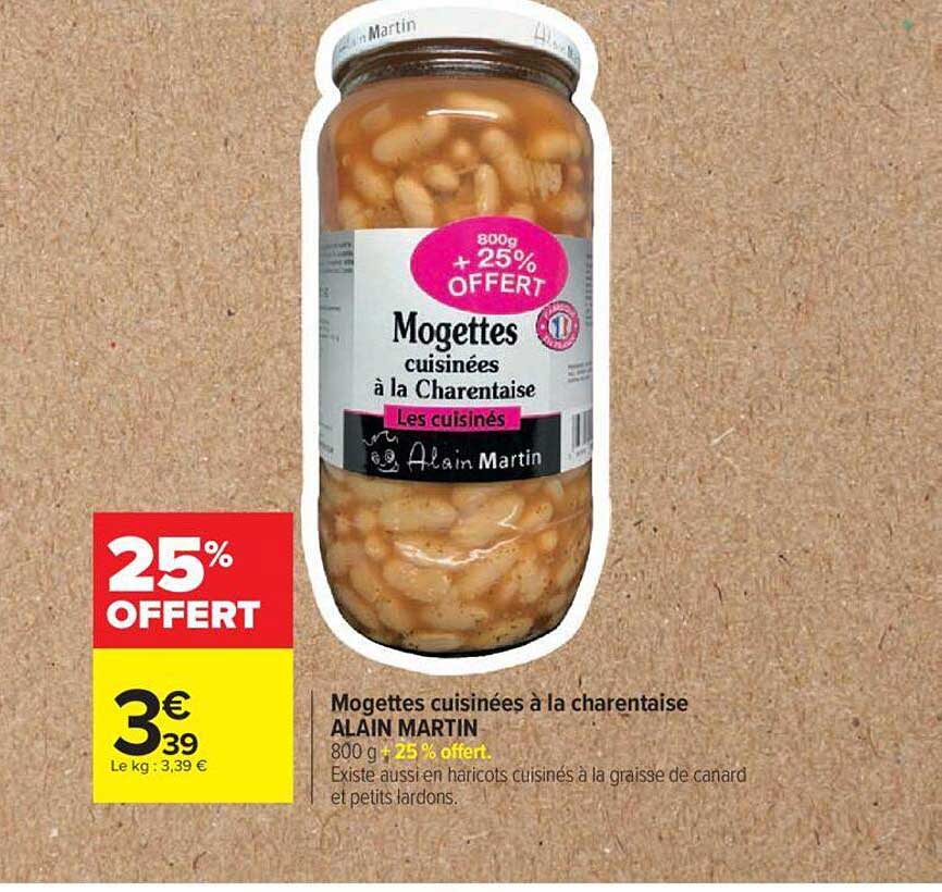 mogettes cuisinées à la charentaise alain martin