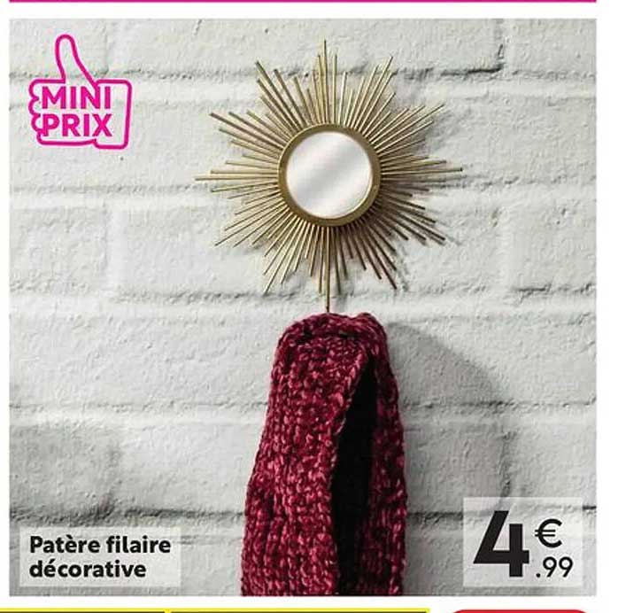 patère filaire décorative