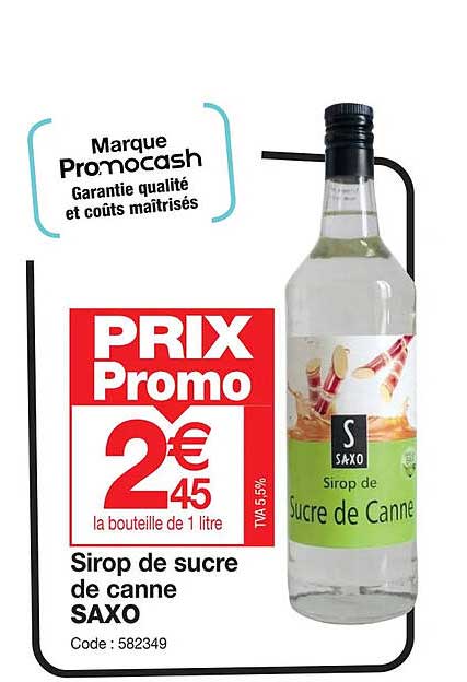 Sirop De Sucre De Canne Saxo