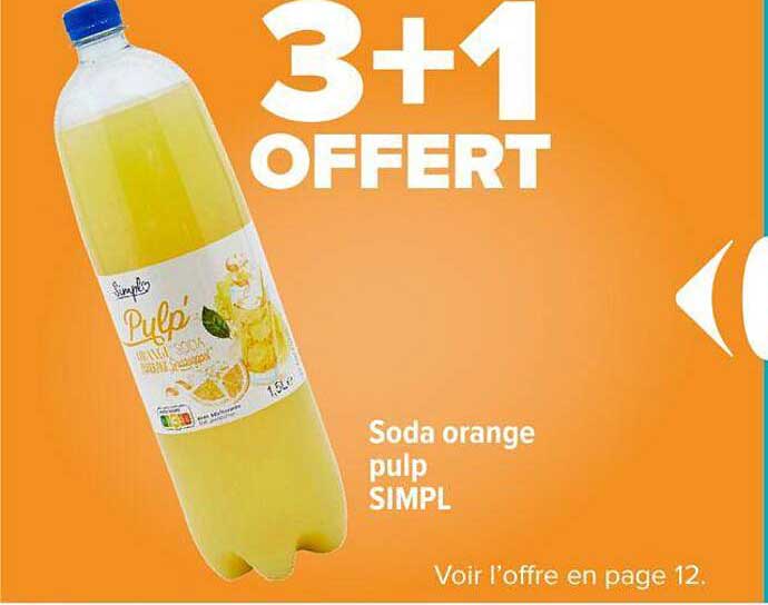 soda orange pulp simpl