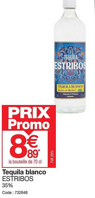 tequila blanco estribos