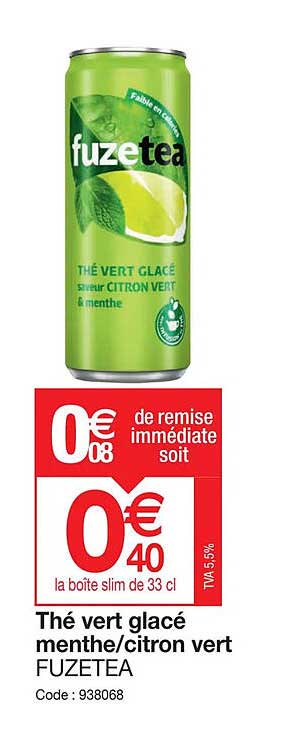 Thé Vert Glacé Menthe-citron Vert Fuzetea