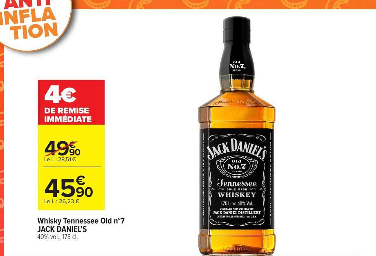 whisky tennessee old n°7 jack daniel's