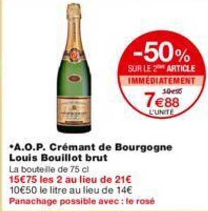 a.o.p. crémant de bourgogne louis bouillot brut