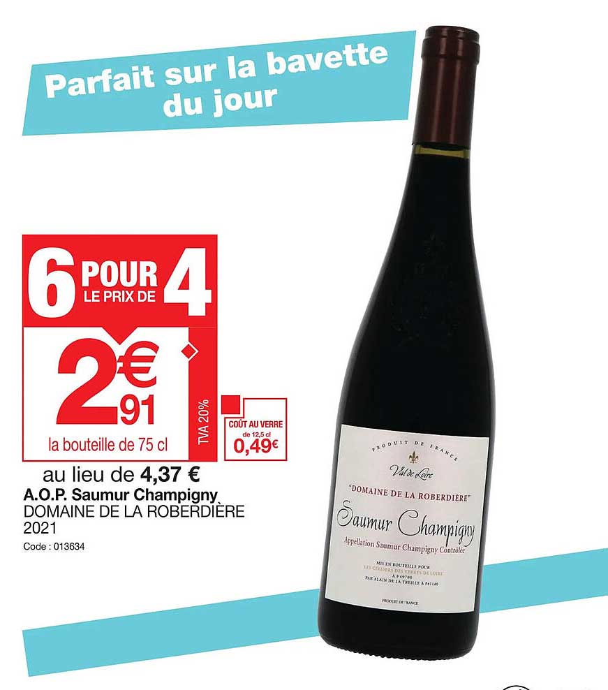 a.o.p. saumur champigny domaine de la roberdière 2021