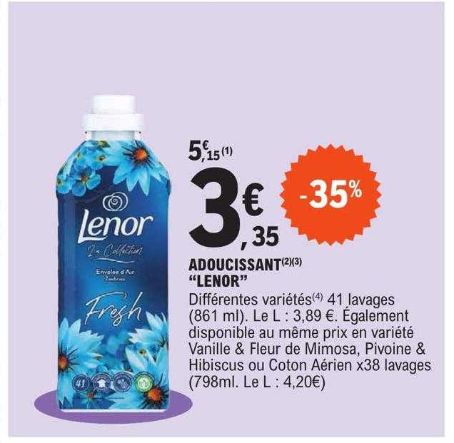 Adoucissant "lenor"