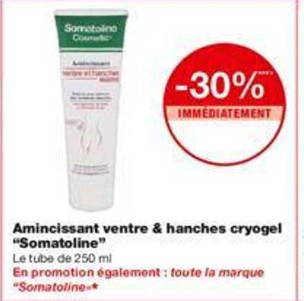 amincissant ventre & hanches cryogel "somatoline"