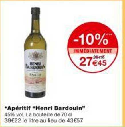 apéritif "henri bardouin"