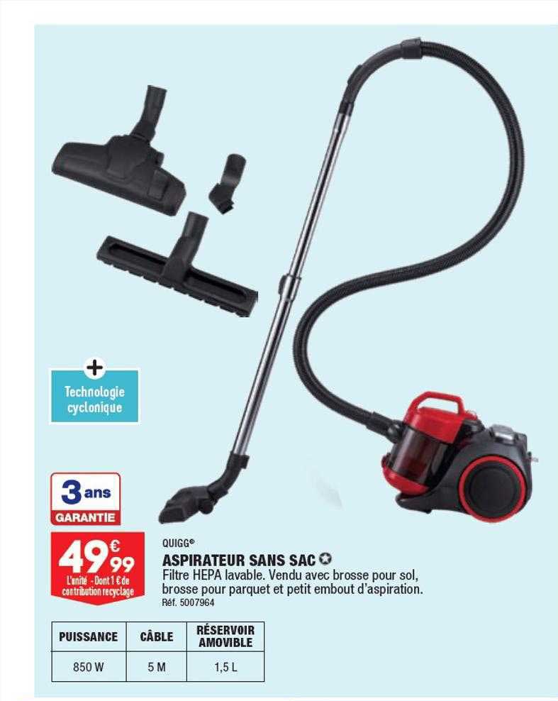 Aspirateur Sans Sac Quigg