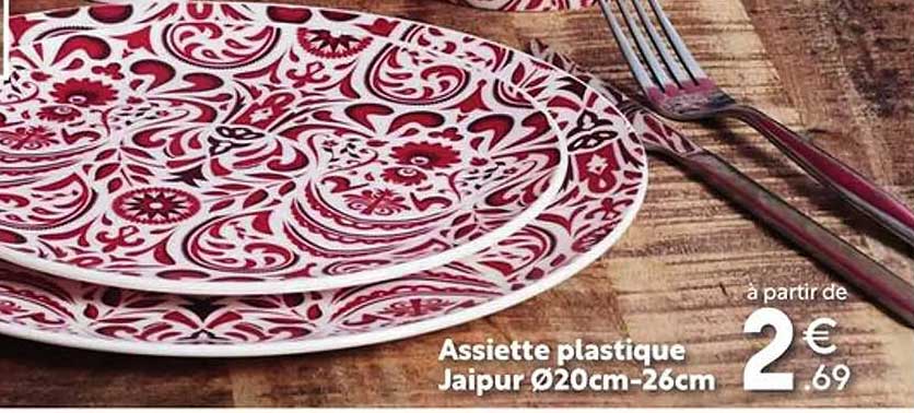 assiette plastique jaipur ø20 cm - 26 cm