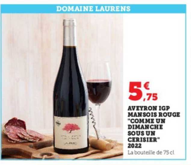 aveyron igp mansois rouge "comme un dimanche sous un cerisier" 2022