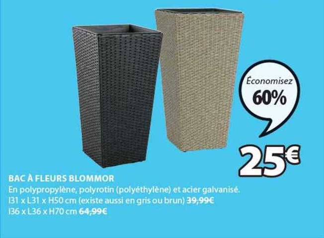 bac à fleurs blommor