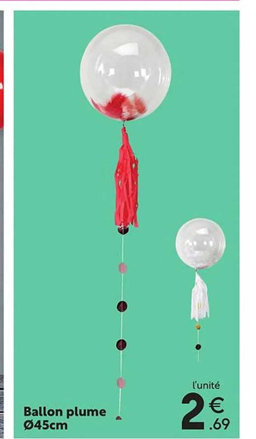 ballon plume ø45 cm