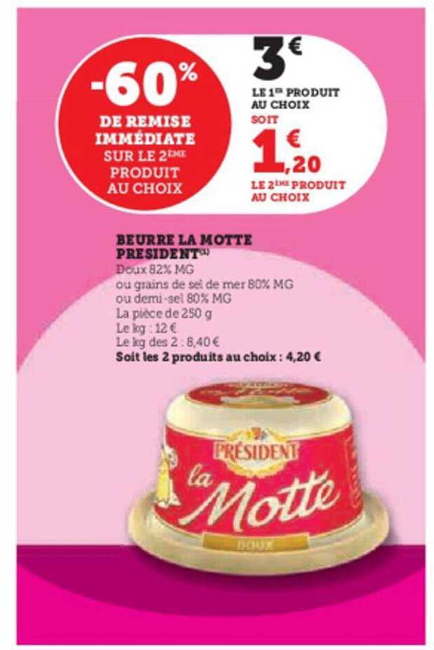 beurre la motte président