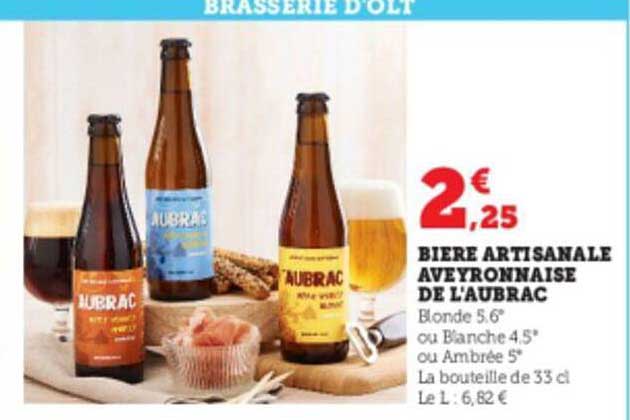 bière artisanale aveyronnaise de l'aubrac