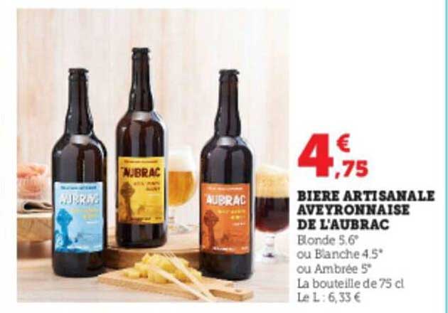 bière artisanale aveyronnaise de l'aubrac