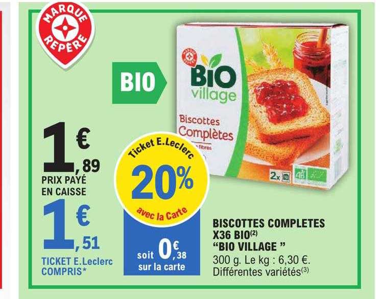 Biscottes Completes X36 Bio "bio Village"