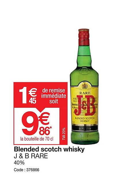 Blended Scotch Whisky J&b Rare