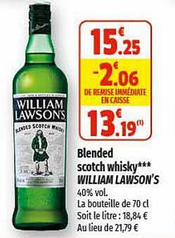 blended scotch whisky william lawson's