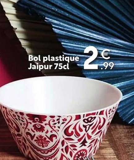bol plastique jaipur 75cl