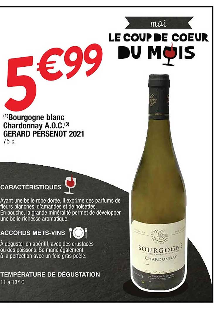 bourgogne blanc chardonnay a.o.c. gerard persenot 2021