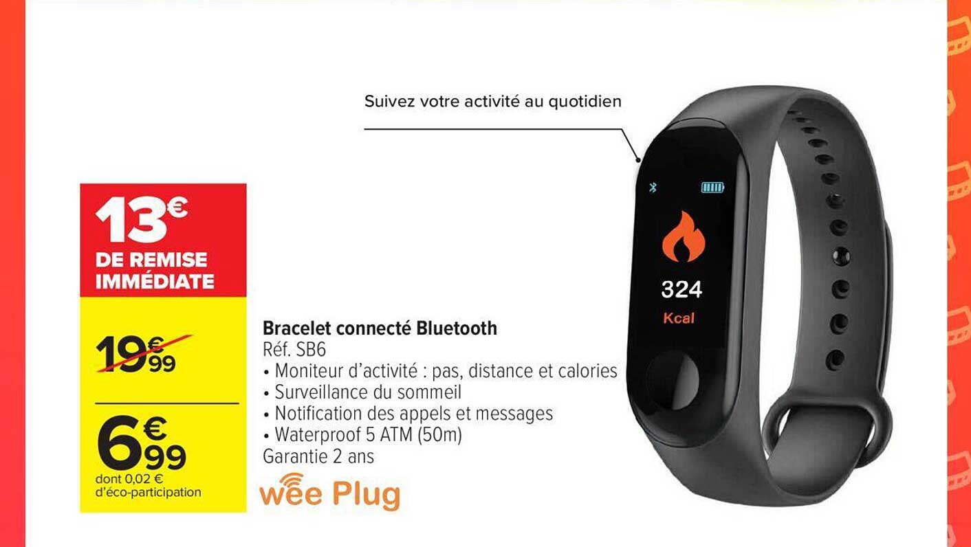 bracelet connecté bluetooth wee plug