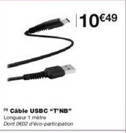 Câble Usbc "t'nb"