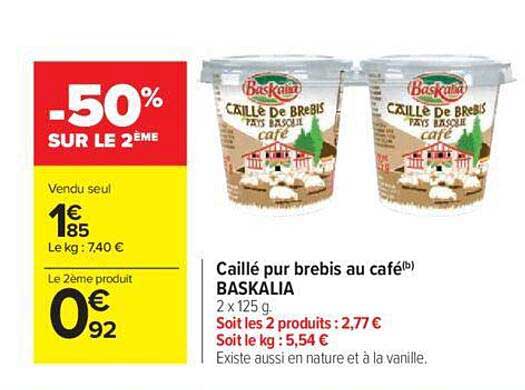 caillé pur brebis au café baskalia