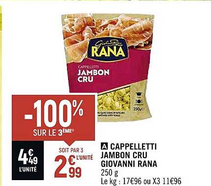 cappelletti jambon cru giovanni rana