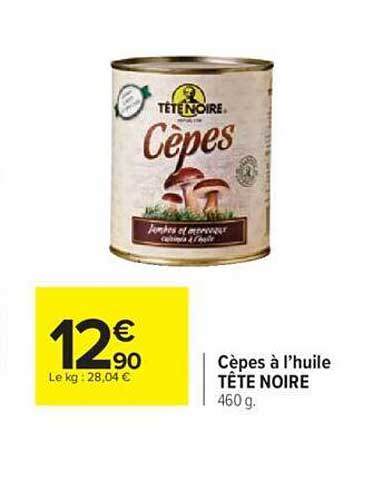 Cèpes à L'huile Tête Noire