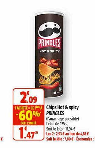 chips hot & spicy pringles