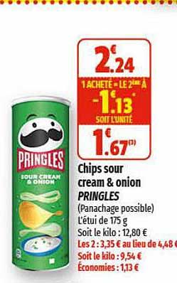 chips sour cream & onion pringles